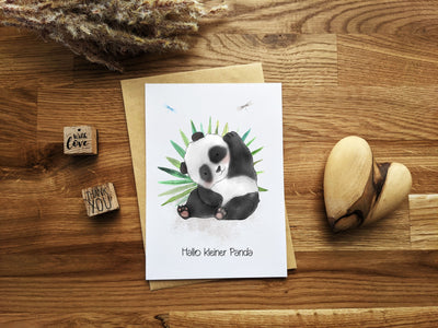 Panda Grußkarte